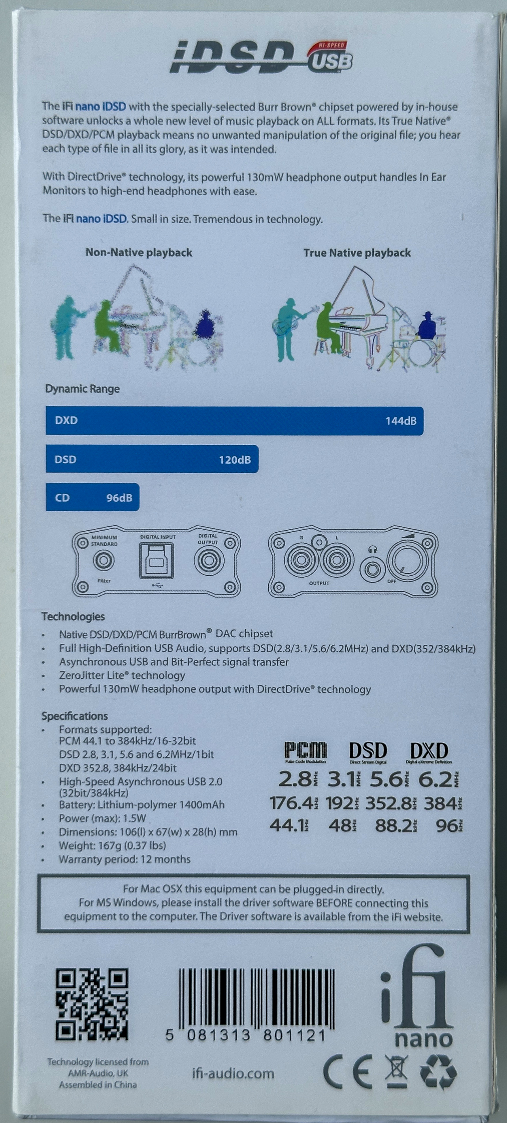 Mobiler DAC/Kopfhörerverstärker ifi Audio nano iDSD - Kundenkommission